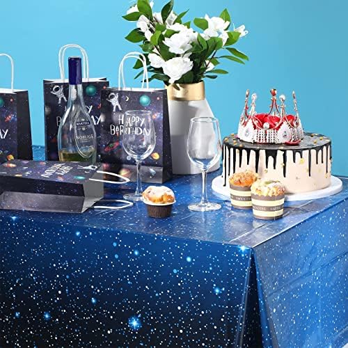 Space stolnjak Starry Night stolnjak dekoracije plastike Galaxy Tabela Cover Space Stars tema potrepštine za rođendanske kućne dekoracije,