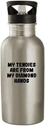 Molandra Proizvodi Moji tenici su iz mojih dijamantskih ruku - boca vode od nehrđajućeg čelika, srebro