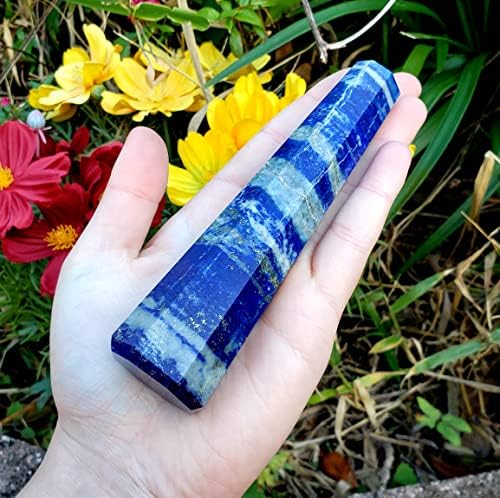 Lapis Lazuli - Veliki kamen za stajalište - polirani prirodni kristalni metafizički zacjeljivanje dragulja - 1pc
