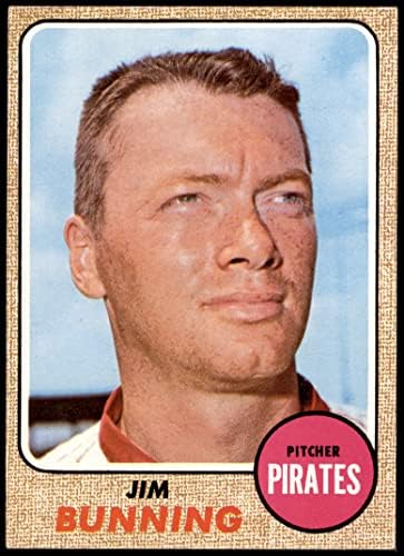 1968 TOPPS 215 Jim Bunning Pittsburgh Pirates Ex / MT Pirati