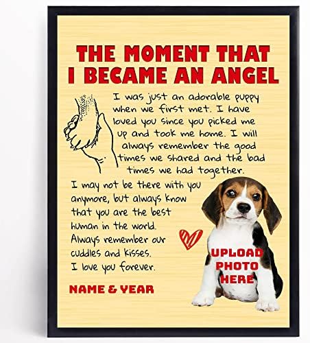 Personalizirani Poster za sjećanje na pse za mamu psa tatu prilagođena slika psa Ožalošćena umjetnost na platnu za vlasnike kućnih