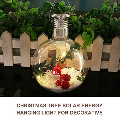 SOLUSTRE ukrasna lampa za božićnu jelku viseća svjetlost solarne energije za dekorativnu upotrebu