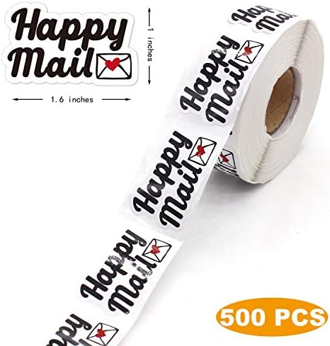 Muminglong 500 kom srećna Pošta sa ljubavnim nalepnicama specijalnog oblika, nalepnicama za male prodavnice, nalepnicom Hvala,malim