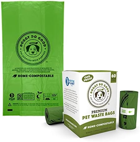 Doggy do Good Poop Bags / kese za pse / bez mirisa, 38% na bazi povrća, debeli & amp; Procuren, lako otvoren | Standardna veličina