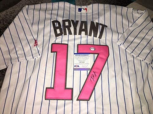 Kris Bryant potpisao je Chicago Cubs dres Majčinog dana Superzvijezda PSA / DNK - autogramirani MLB dresovi