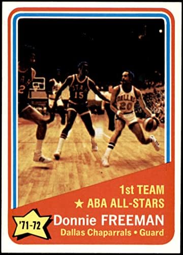 1972 TOPPS 252 ABA All-Star - 1. tim Donnie Freeman Dallas Chaparrals Nm / Mt + Chaparrals Illinois