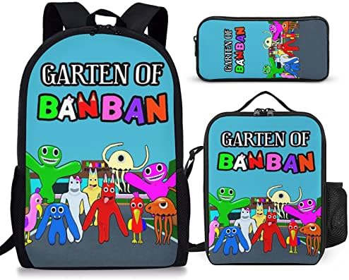 kzeuhsn Garten od Banban slatki ruksak Set sa izolovanom torbom za ručak i Pernicom, vodootpornom torbom za Laptop za tinejdžere i