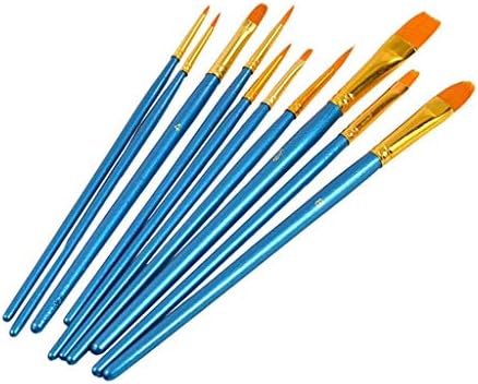 Jahh slikarska olovka 10 kom. Plava umjetnica četkica za boju najlonske kose akrilne ulje boju četkice za crtanje umjetnosti