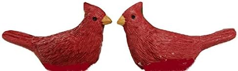 Cvjetni kantu set od 2 mini crvene ptice-kardinale