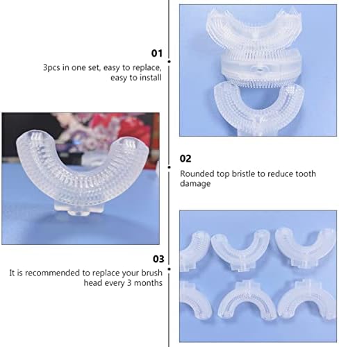 Healeved 18 kom četkice za zube bijela meka četka ručna četkica za zube u - Hrana - - četkice za zube u obliku izbjeljivanja silikonska