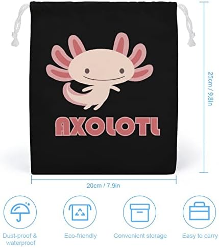 Slatki Axolotls platna torba za pohranu za pokrajine za višekratnu torbu za brvnare Torba za torbu za kućnu kuću
