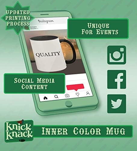 Knick Knack pokloni insectology-11oz Hashtag keramička ručka u boji i unutrašnja šolja za kafu, Crna