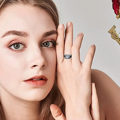 2023 Atmosfera pozlaćena dva kolor prstena za muškarce popularni dijamantski vjenčani prsten tinejdžerski prsten