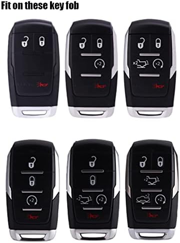 Za Dodge TPU zaštitni poklopac poklopca za poklopac za 2022 2021 2020 2019 Dodge Ram 1500 5B gumena gumena tipka za unos bez ključa