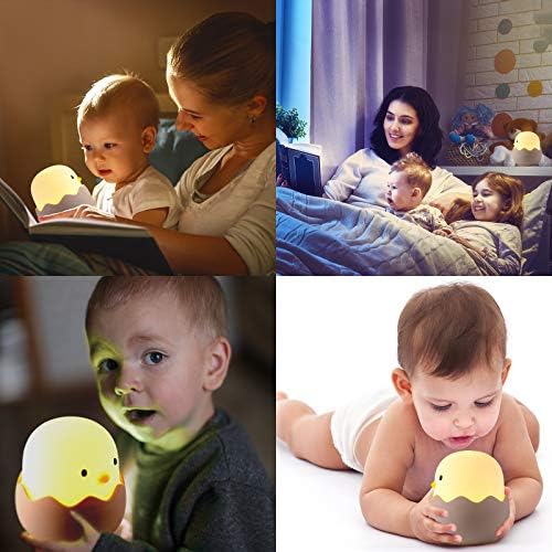 Noćno svjetlo za djecu / dječja rasadnička lampa sa dodirnim kontrolama | slatka ženska noćna lampa za njegu/dojenje / USB punjiva