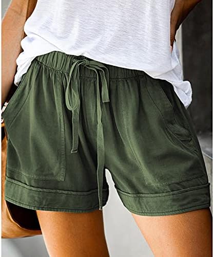 Ttzhiye Yoga šorc za žene spakujte ženske Ležerne šorc sa vezicama letnje elastične šorc sa strukom džepne pantalone