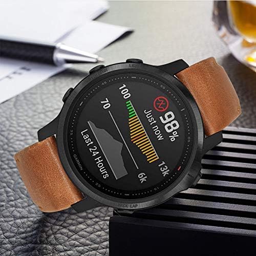 Trumirr opseg za Fenix ​​6s / 5S Smart Watch, 20mm Brzo izdanje Easy Fit Watchband Restiine kravlje kožne kaiše za Garmin Fenix ​​6s