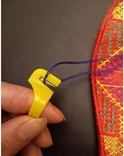 Larath 15 komada prsten prsten za prsten plastični prekrivajući navojni pribor za šivanje ručice ručno alat za šivanje oštrica za