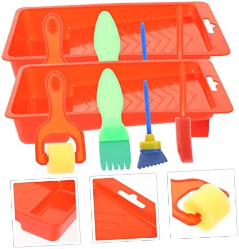Toyvian 2 set Paint četkica za dječje torbe za alat za djecu za djecu Paintler set za pranje boje za pranje boje rano učenje Dječje