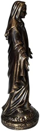 Gospa od milosti Blažena djevičanska majka Mary katolički vjerski pokloni brončani stil Dekoracija 10-inčna smola spisura figurine
