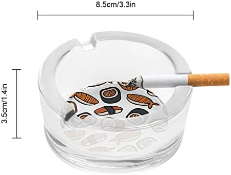 Pepeljare za cigarete japanska kuhinja suši uzorak kristalno stakleni pepeo za pušenje pepeljara za kućne hotelske kancelarijske stolove