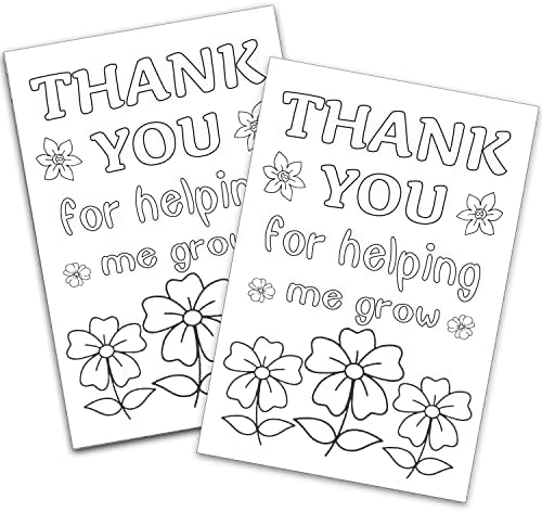 Dječije bojanke zahvalnice, popunite prazne zahvalnice za učitelja, zahvalnost učitelja, 10 kartica sa 10 koverti –