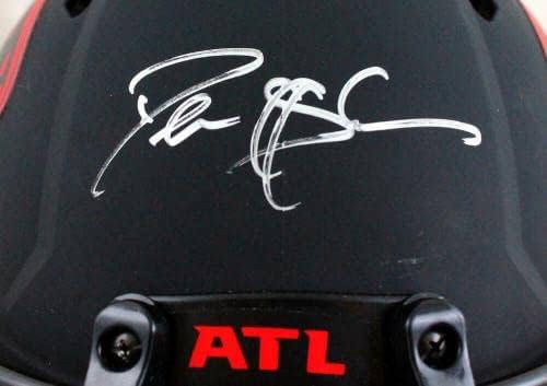 Deion Sanders potpisao Atlanta Falcons F / S Eclipse Speed autentična kaciga-baw NFL kacige sa Holo autogramom