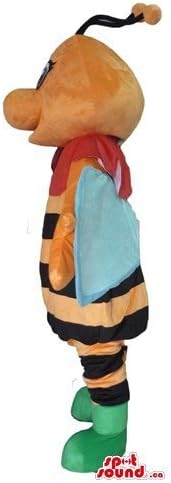 Spotoun Blue Wing Honey Bee crtani lik Maskot Američki kostim Fancy haljina