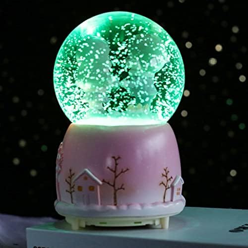 LMMDDP Creative Color Lights plutajuće snježne pahulje bijele mjesečeve parčiće Crystal Ball Music Box Tanabata Rođendanski poklon
