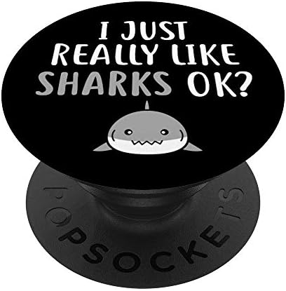 Jednostavno volim morske pse ok morski pas poklon Popsockets Popgrip: zamenski hvataljka za telefone i tablete