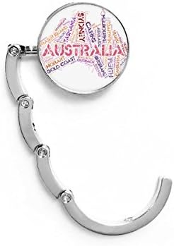 Australija okus Mapa Scenic spotovi Ilustracija Kuka za kuku Dekorativna kopča ekstenzija Sklopivi vješalica