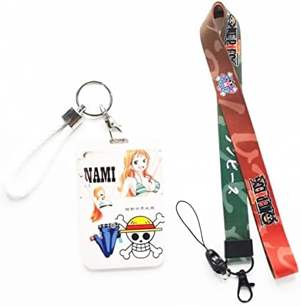 Anime Nami ID držač značke sa vezicom i simpatičnim modelom i privjeskom za ključeve, oznaka kartice oznaka Lanyard vertikalni id Protector Bage kopče za medicinsku sestru doktor nastavnik student