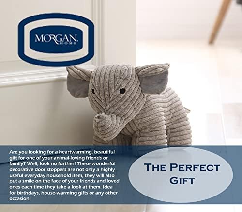 Morgan Home Premium Dekorativni čep vrata - Slatka i smiješna držača za zaustavljanje životinja za bilo koju sobu - plišane podne