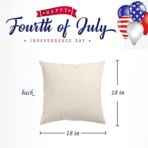 4. srpnja ukrasi jastuk pokriva dan neovisnosti Set od 4 18x18 puštam da dan sjećanja za slobodu PATRIOT američka zastava bacaju jastuče