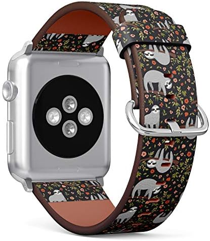 Kompatibilan sa Apple Watch serijom 5, 4, 3, 2, 1 Kožna narukvica narukvica zamjena za zamjenu opreme + adapteri - smiješna leđa na