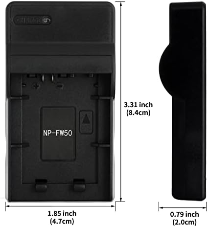 NP-FW50 USB punjač za Sony Alpha 6000, 5000, 5100, ILCE-6000, ILCE-7, NEX-5T, NEX-6, NEX-5R, NEX-7, NEX-5, Nex-3n, Nex-3, Nex-C3,