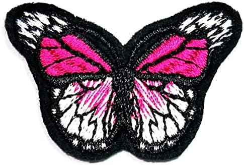 Kleenplus 3kom. Mini Cartoon Pink Butterfly Sew Iron on Patch vezena aplikacija zanat ručno rađena odjeća haljina biljni šešir Jean