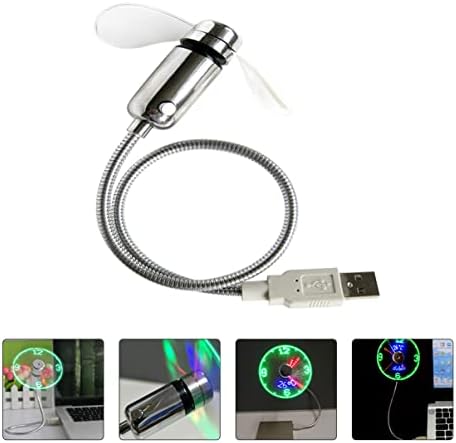 Solustre Handheld ventilator 3pcs hlađenje USB treperi punjivi lični mini ured mali real bijeli kućni laptop sjaj Vreme ventilatora