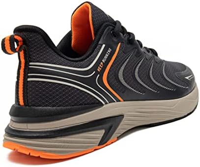 BaaSploa muške cipele za trčanje prozračne mreže teniske cipele za hodanje za muškarce teretane treniraju fitness tenisice tamno siva