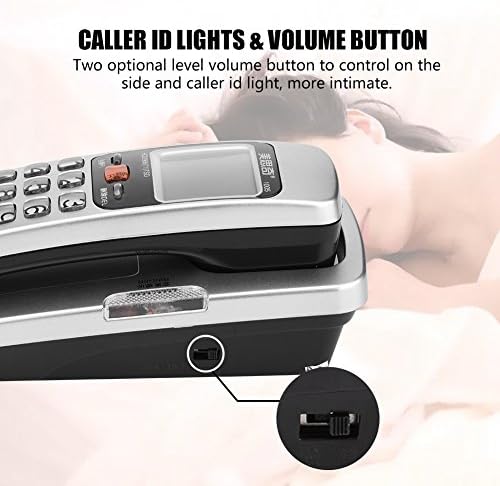 FSK / DTMF ID pozivatelja Telefon za telefonski sto sa kristalno dugme, Desk Stavite fiksnu modnu produžetku Telefon Početna £ ¨Not