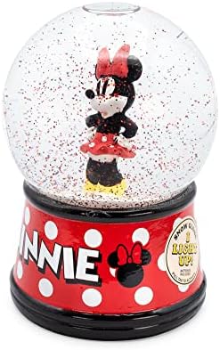 Disney Minnie Mouse Light-up Snow Globe sa klizajućim ukrasom zaslona za sjaj | Kućni dekor za dječju sobu Essentials | Dragocjena