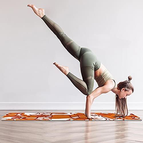 Prostirka za jogu narandžasti Corgi uzorak pasa Crtić Eco Friendly neklizajuća podloga za fitnes vježbe za Pilates i vježbe na podu