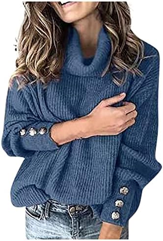 Dukseri za žene V izrez šarene spot pređe pletene pulover tunika dugih rukava za jesen zimske bluze Jumper vrhovi