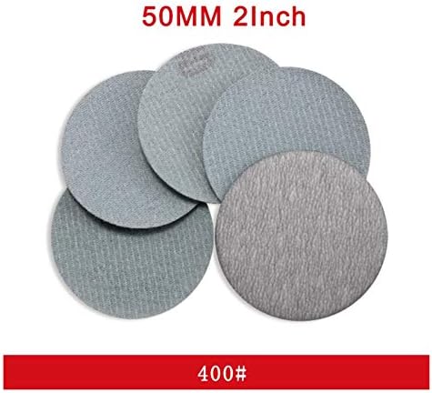 Sručni papir od metala od metala 500pcs 2 inčni 50mm okrugli bijeli suhi brusni papir i petlja 60 do 1200 brusni disk za poliranje