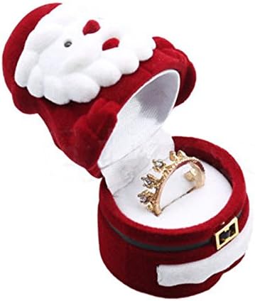 Mallofusa lovely santa nakit nakit poklon kutija za prsten ogrlica Privjesak za pohranu