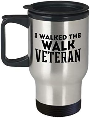 Putna šolja za penzionisanu vojsku mornaricu Vijetnam veteran - hodao sam šetnjem veterana - jedinstvenim smiješnim poklonima