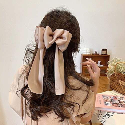 Ženski klip za kosu Čvrsta boja Korejski stil Elegantna slatka prediva za kosu luk kravata kose