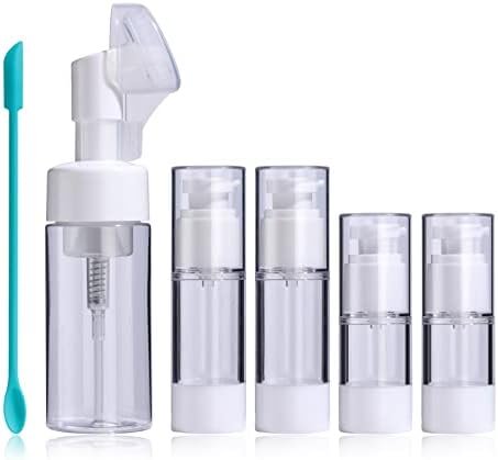JPNK airless Pump boce prazna airless kozmetička posuda sa silikonskom lopaticom Set za kreme gelovi losion Toiletry