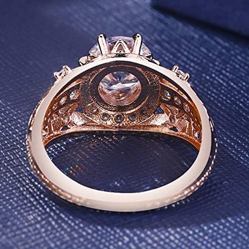 T-nakit Micro-Encrusted dijamantski prsten za ženu Rose Gold i Bijeli dijamanti Rose Gold RD