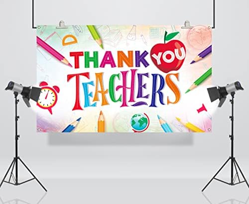 VOODO Hvala vam učiteljima fotografija Booth Backdrop nastavnici u cijeni za aprecijsku stranku Bilten za viseći znak Zidne ukras